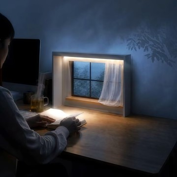 新上架👉桌面迷你窗戶氛圍小夜燈 臥室床頭治癒擺件夜晚陪伴BJD娃生日禮物交換禮物 送朋友禮物