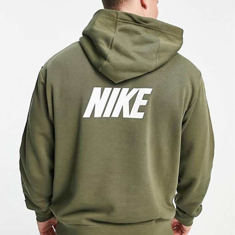 ナイキ NIKE 上下セット セットアップ パーカー ジョガーパンツ サイドライン Repeat taping fleece hoodie カーキ  KHAKI トラックパンツ 人気 メンズ ユニセッ | LINEブランドカタログ