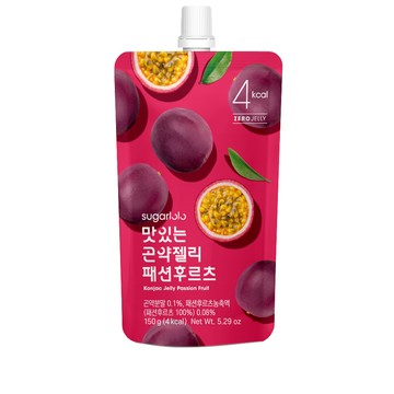 [INTAKE] Sugarlolo 韓國蒟蒻果凍飲｜百香果｜150g｜水果風味｜韓國進口零食