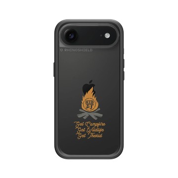 iPhone Air Mod NX -邊框背蓋組合 (相機按鈕) 黑 - KID - 野營之火KID