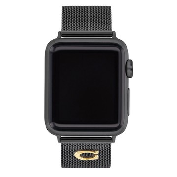 COACH Apple Watch 錶帶 38/40/41mm 適用 C字米蘭錶帶 新年開運 送禮推薦-黑色(不含手錶)