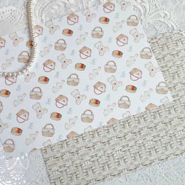 picnic design paper Animal x Linen Basket