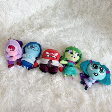 迪士尼 腦筋急轉彎2 玩偶吊飾 鑰匙圈 憂憂 怒怒