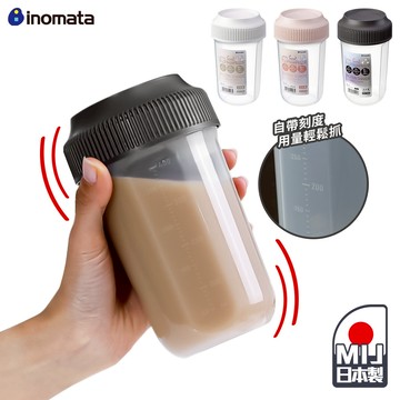 Inomata 搖搖杯 400ml 【F113】 日本製 運動水壺 手搖杯 奶昔杯 高蛋白 乳清蛋白 隨身杯 環保杯