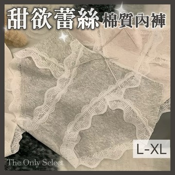 TheOnly【純棉內褲】隔日到貨💗甜欲蕾絲5A嬰兒棉抑菌襠純棉內褲 開衩內褲 中腰內褲 內褲蕾絲 不夾臀性感內褲女內褲