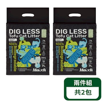 【喵趣】碳淨茶酚消臭豆腐貓砂-7L (1.5mm)；2包組
