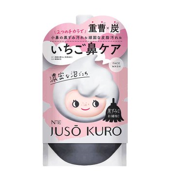 JUSO KURO 日本美肌對策黑頭對策-碳X小蘇打濃密潔顏泡100g