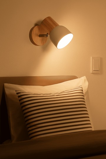 [梅斐國際]天光–亞伯特實木單燈壁燈(免運)