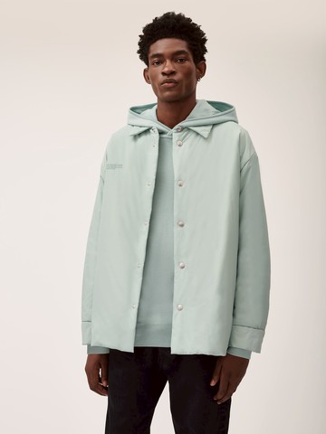 PANGAIA - Flower-Warmth Padded Overshirt - Eucalyptus Blue - M M