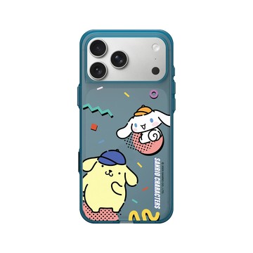 iPhone 17 Pro Max Clear (相機按鈕) 夜幕藍 - 三麗鷗-布丁狗＆大耳狗綜合圖 Mix Characters - 繽紛布丁狗＆大耳狗