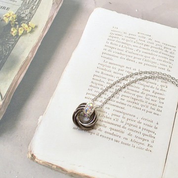 鎖子甲風玫瑰花墜飾