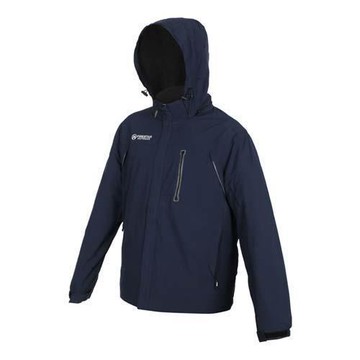 FIRESTAR 男拆帽防風外套-搖粒絨-連帽外套 保暖 刷毛 防潑水 反光 慢跑