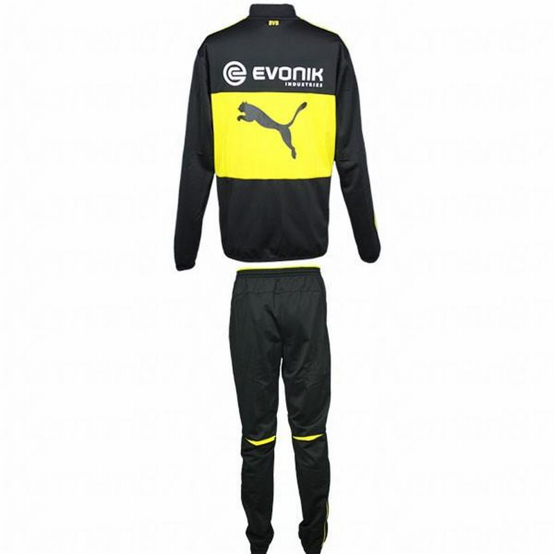 美品Puma ボルシア・ドルトムント ジャケット&パンツ セット ドルトムント 16-17 ポリエステルジャケット・パンツ上下セット