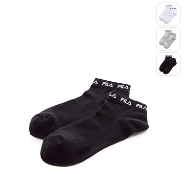 【FILA】基本款棉質踝襪-黑色 SCY-5000-BK