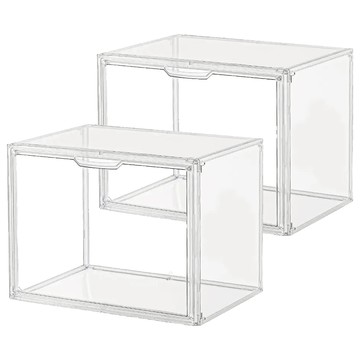 無隔板包包展示盒 SN0786 35.5 x 26.5 x 21.5cm  透明色  2個