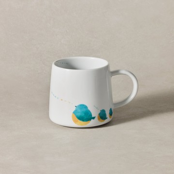 AWASAKA 美濃燒 - 雲染鳥語馬克杯 - 三款任選(250ml) - 森陽