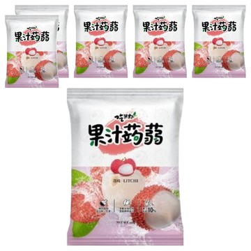 吃果籽 荔枝 攜壓式果汁蒟蒻  240g  6袋
