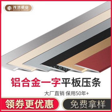 購滿99出貨 臺灣出貨 鋁合金一字平板地板落差收邊條門檻條門口背景牆壓條鈦金裝飾線條