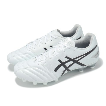 [ACS] Asics 足球鞋 DS Light Pro 2E 寬楦 男鞋 白 黑 皮革 緩衝 抓地 運動鞋 亞瑟士 1103A110101