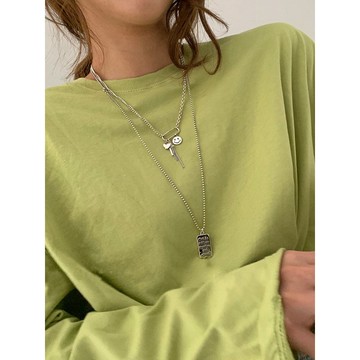 【SK飾品】愛心流蘇笑臉鍊條項鍊【850454】短項鍊/頸鍊/項鍊