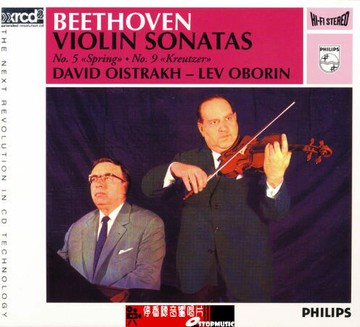 【停看聽音響唱片】【XRCD】歐伊斯特拉夫＆歐柏林：貝多芬小提琴奏鳴曲 第五號「春」、第九號「克羅采」