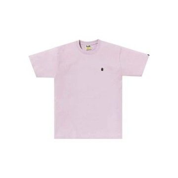 BAPE Ape Head One Point T-Shirt 猿人 電繡小標 短袖 淺紫色 RAY-13 [台灣現貨]