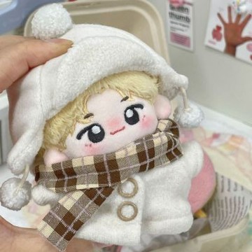 台灣出貨 10cm娃衣 棉花娃娃冬日棉服雷鋒帽套裝動物體海星體正常體10cm娃衣套裝