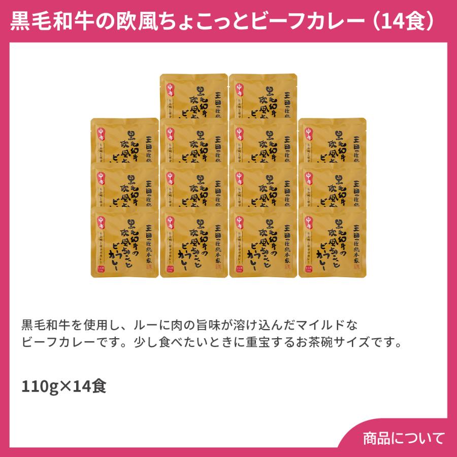 兵庫 三田屋総本家黒毛和牛の欧風ちょこっとビーフカレー（14食） プレゼント ギフト 内祝 御祝 贈答用 送料無料 お歳暮 御歳暮 お中元 御中元