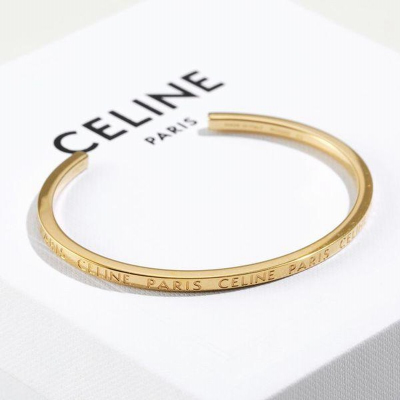 CELINE セリーヌ バングル Thin Cuff シンカフ 460FK6BRA.35OR レディース ブレスレット アクセサリー ロゴ Gold  | LINEブランドカタログ