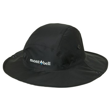 【【蘋果戶外】】mont-bell 送帽繩 1128656 BK 黑【Gore-tex / 50D / 大盤帽】Strom Hat 圓盤帽 GTX 防曬 抗UV 防水帽
