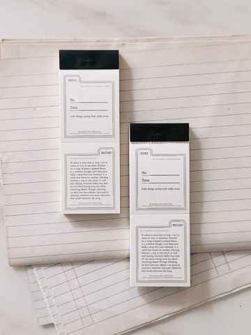 Index & Record・便簽本 / memo