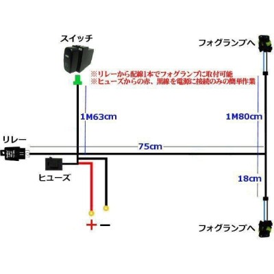 H 53A パジェロミニ フォグランプ ウィンカー リレー、sw付き - 外装、エアロパーツ