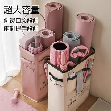 高雄有貨 瑜伽墊收納袋 可折疊收納筐 臟衣簍 夾縫 瑜珈健身器材收納簍 帶輪 家用 窄身 洗衣籃子 置物框