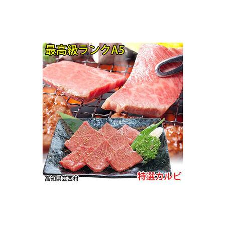 ふるさと納税 肉 牛 焼肉土佐 和牛 A5 特選 カルビ 焼肉 500g〈高知市共通返礼品〉お歳暮 御歳暮 高知県芸西村