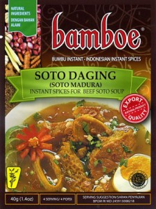 インドネシア料理 ジャワ風スープの素 SOTO MADURA   バリ 料理の素 ハラル bamboe（バンブー） ナシゴレン 食品 食材 アジア