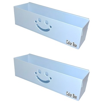 小俏比小物盒 33 x 9.9 x 9.1cm 顏色隨機 桌面收納 塑膠置物盒 居家整理  2個