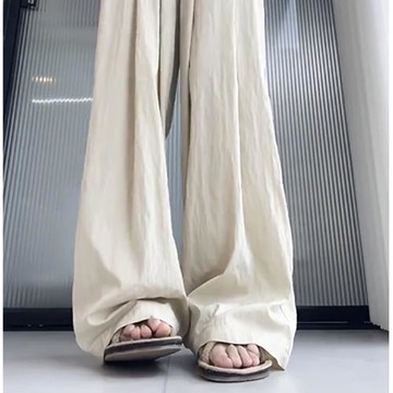 175高個子加長版180冰絲闊腿褲女夏季薄款寬松休閑防曬超長拖地褲