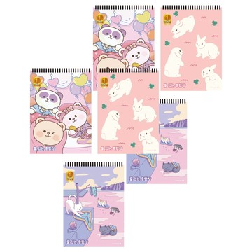 Morning Glory 2000 B款橫線綜合筆記本  隨機出貨  6個