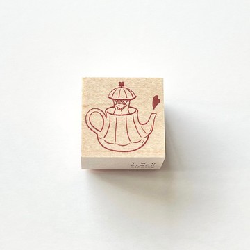 【好時光 印章系列】小精靈與茶壺