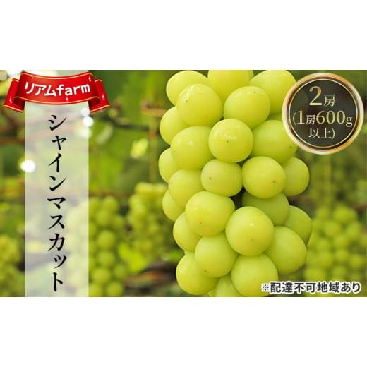 ふるさと納税 岡山県 里庄町 ぶどう 2024年 先行予約 シャインマスカット 2房（1房600g以上）リアム farm 岡山県産 葡萄 果物 フルーツ