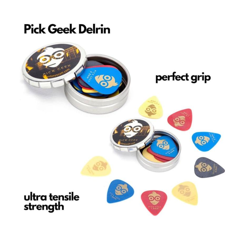 Pick Geek Cube Sets of Premium Guitar Picks for your Electric, Acoustic