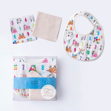 【OOYII吾憶】日本製cocowalk圍兜口水巾/手帕組合 - - Leo Lionni's 李奧聯名｜新生禮、彌月禮｜