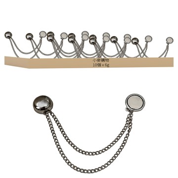 小麥購物 磁吸褲腳固定夾 D139 6g  10個  灰色