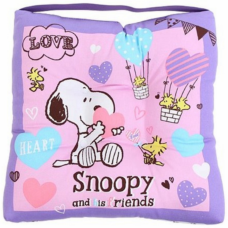 スヌーピー Snoopy スクールクッション 座布団 ハート柄 通販 Lineポイント最大0 5 Get Lineショッピング
