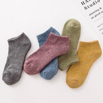 襪子女短襪毛圈加厚運動船襪棉襪男款冬季保暖籃球襪打底學生冬天