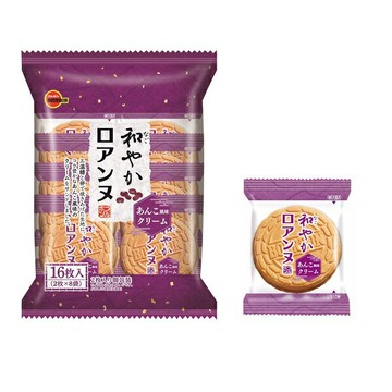 【江戶物語】 BOURBON 北日本 紅豆奶油風味法蘭酥 16枚入 紅豆 和風法蘭酥 夾心餅乾 日本原裝進口 日本必買