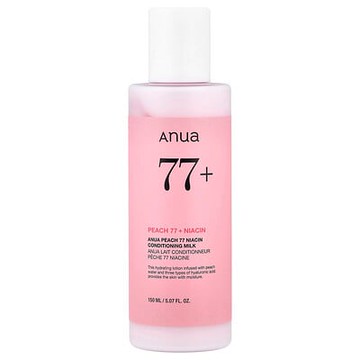 Anua, 桃香 77% 煙酸護理牛奶，5.07 液量盎司（150 毫升）