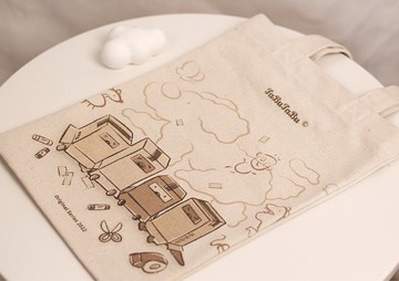 紙箱躲貓貓 厚磅A4質感帆布袋