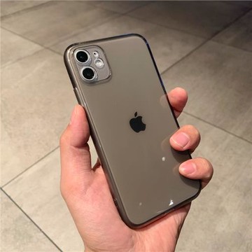 圓潤適用iPhone11promax手機殼78pXR深黑灰色蘋果12pro透明硅膠軟