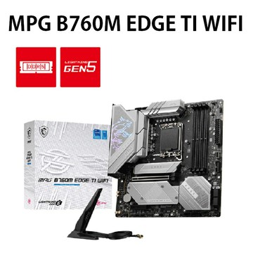 【享最高折300】MSI 微星 MPG B760M EDGE TI WIFI 主機板